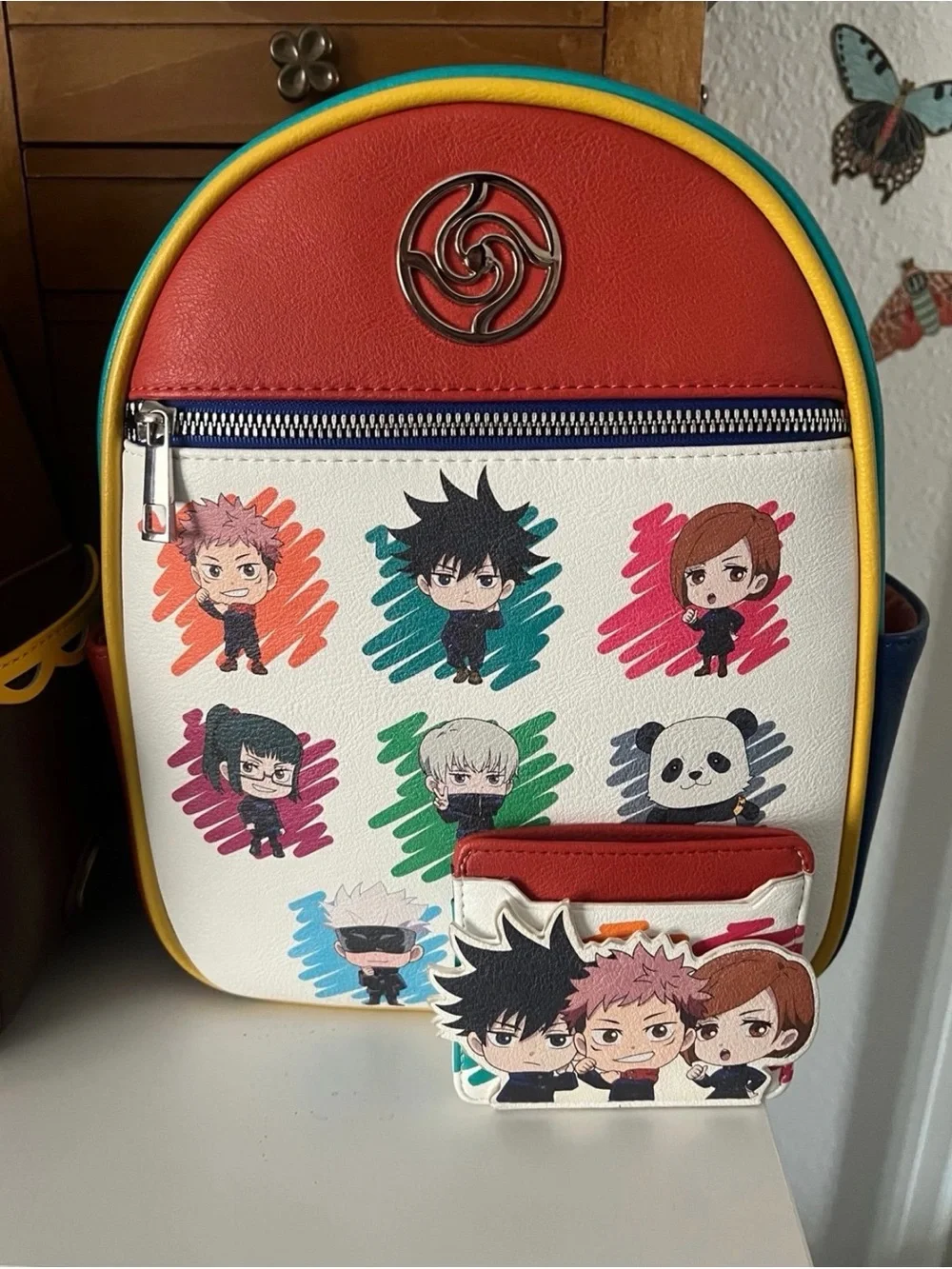 Anime Chibi Character Mini Backpack - Multicolor
